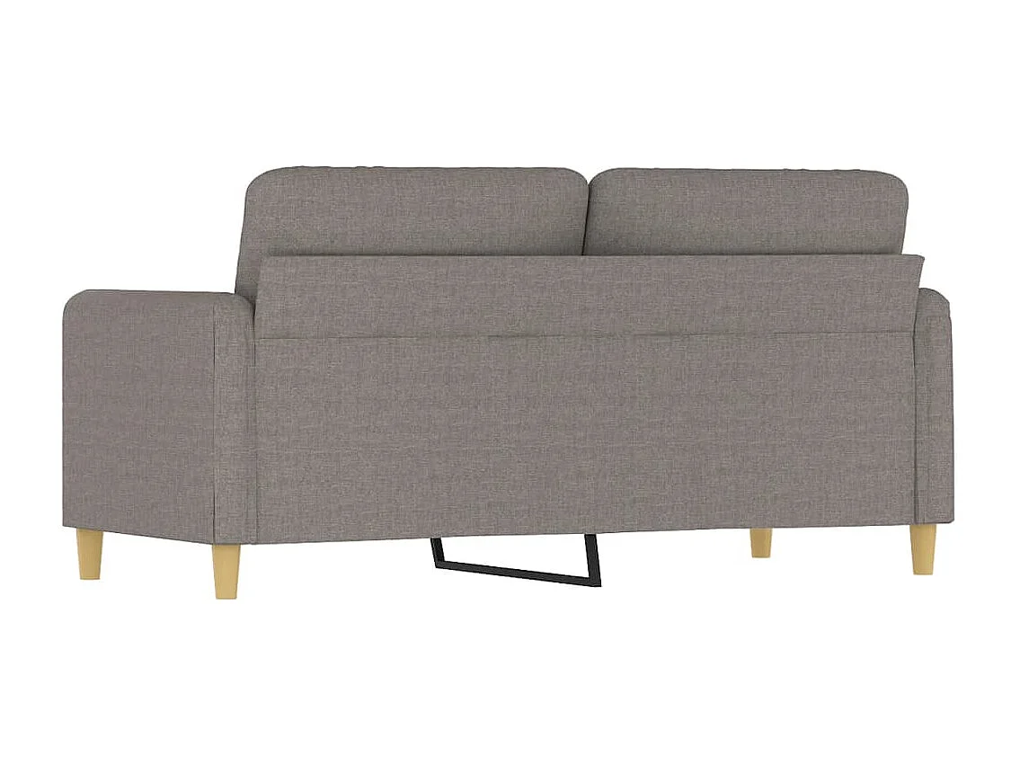 Canapé à 2 places Taupe 140 cm Tissu REO80704