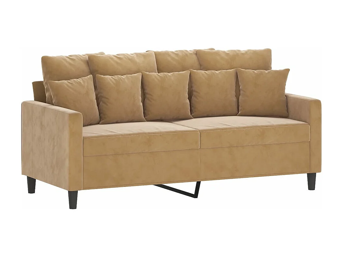 Tweezitsbank 140 cm stof bruin NL221622