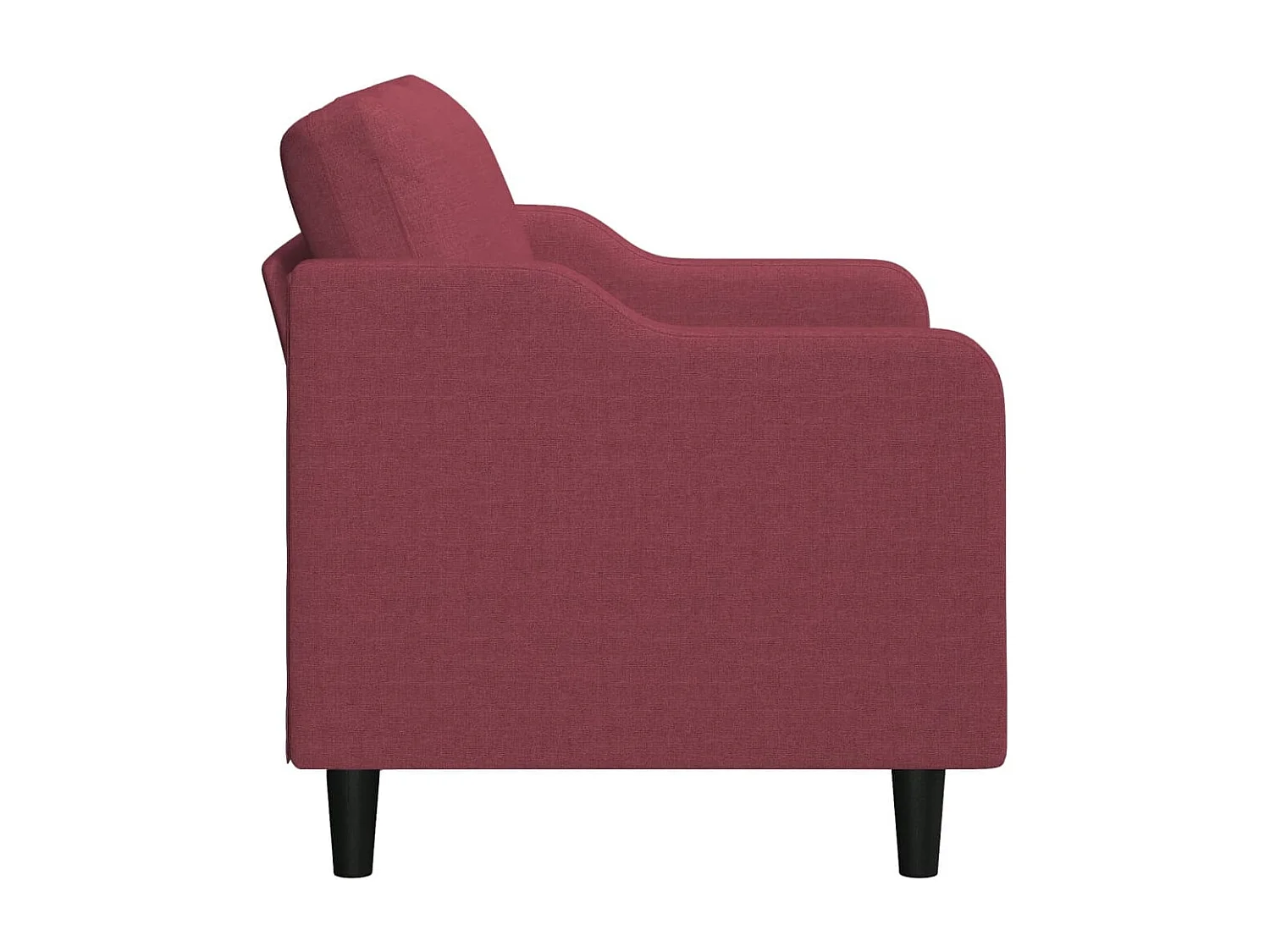 Sofá de 2 lugares tecido 120 cm vermelho tinto PT909193