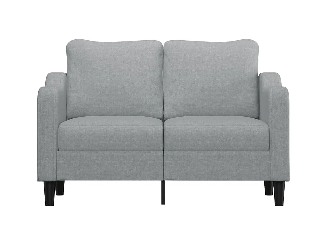 Canapé à 2 places Gris clair 120 cm Tissu REO67998