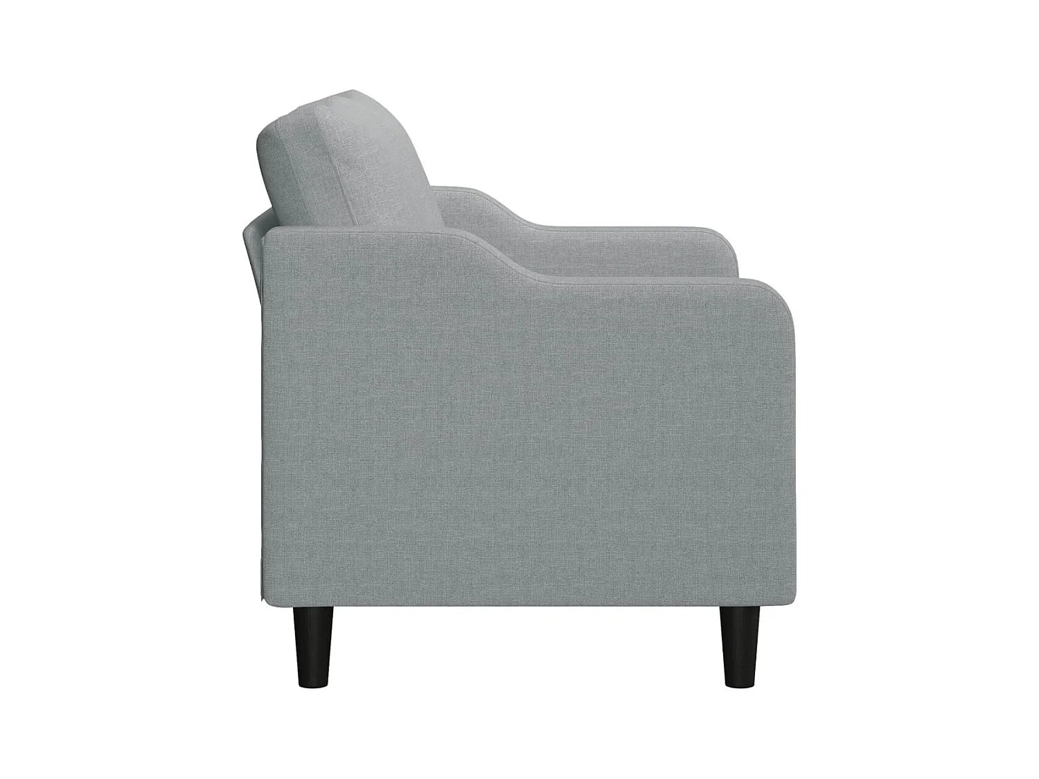 Canapé à 2 places Gris clair 120 cm Tissu REO67998