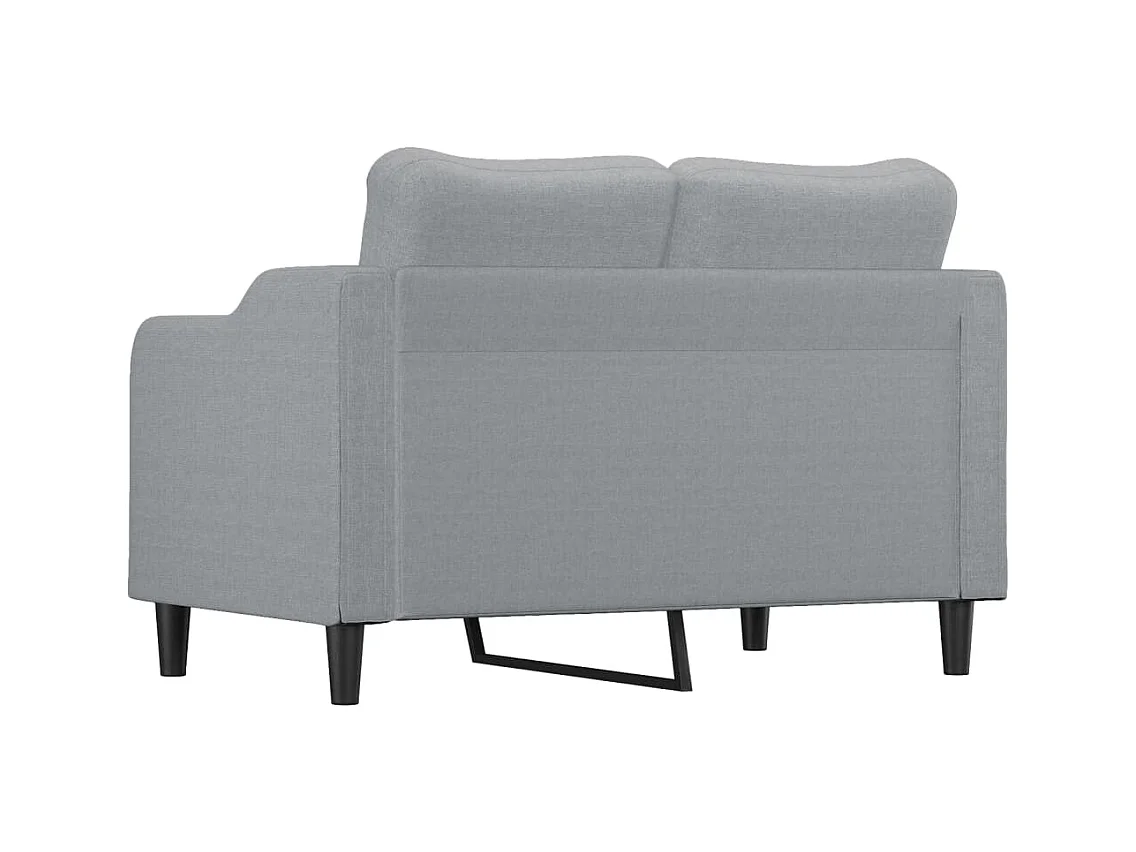 Canapé à 2 places Gris clair 120 cm Tissu REO67998