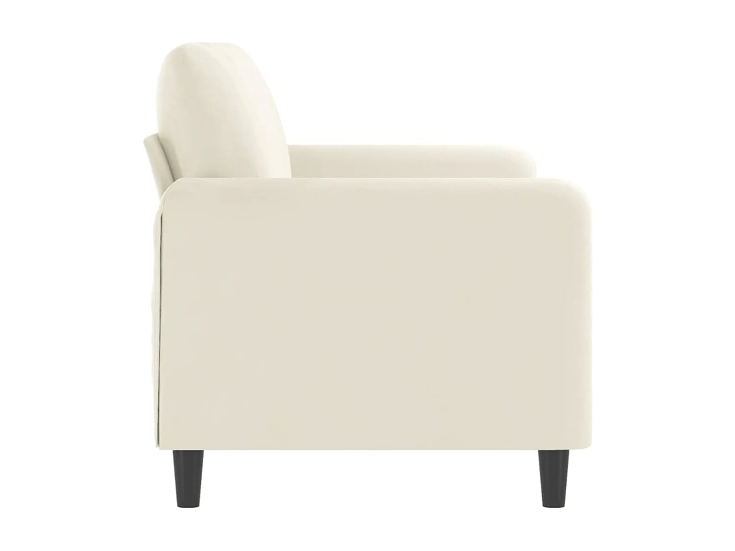 Canapé à 2 places Crème 140 cm Velours REO53702