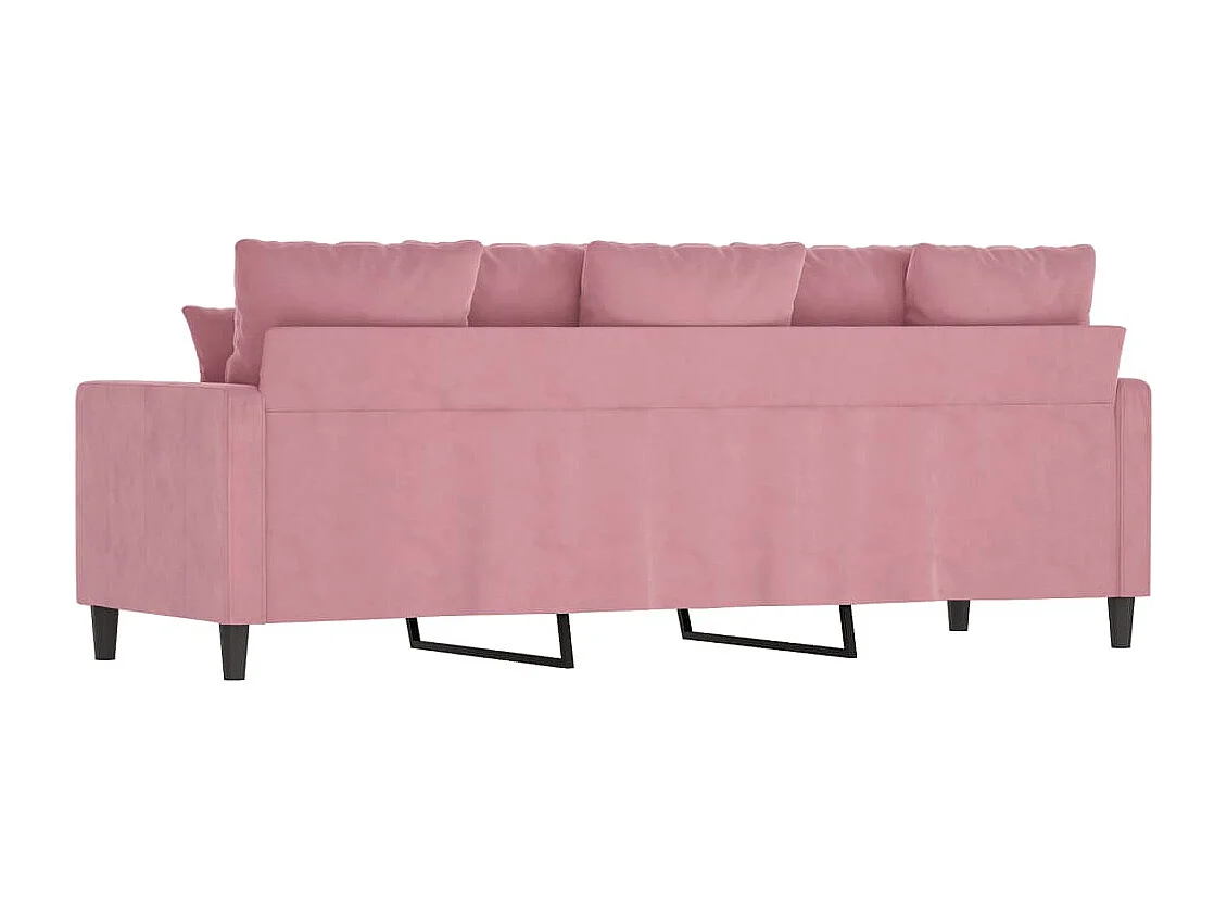 Canapé à 3 places Rose 180 cm Velours REO23946
