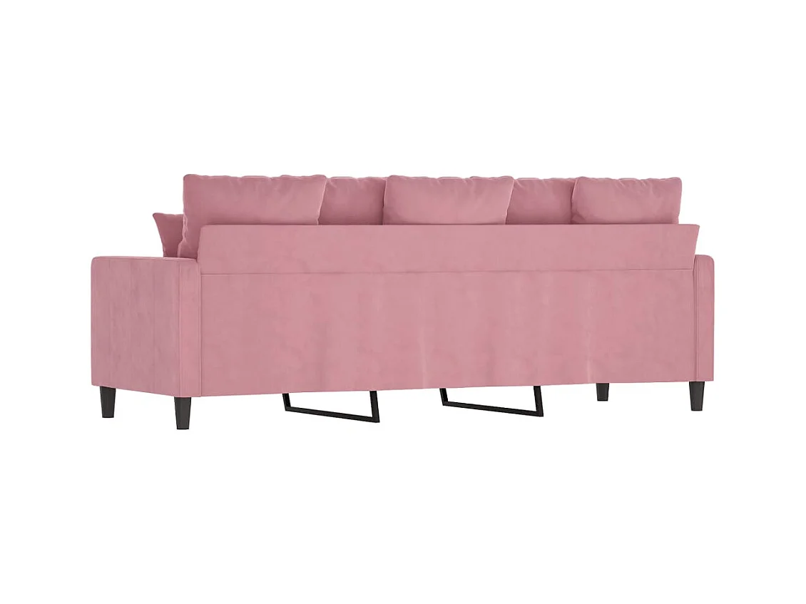 Canapé à 3 places Rose 180 cm Velours REO23946