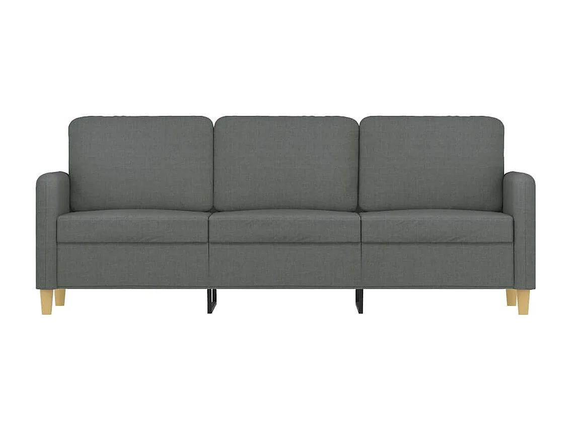 Driezitsbank 180 cm stof donkergrijs NL224401
