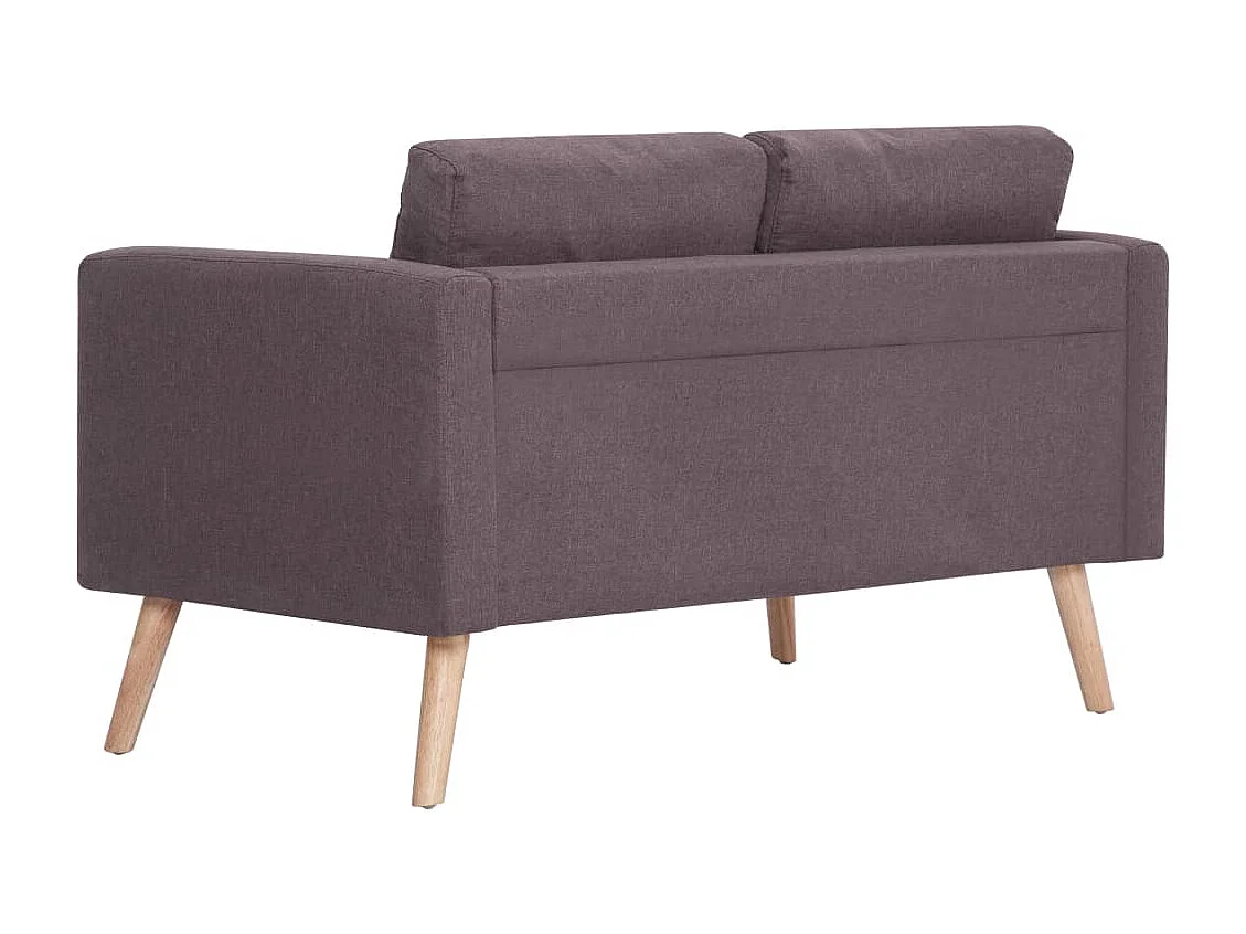 Canapé à 2 places Tissu Taupe REO77765