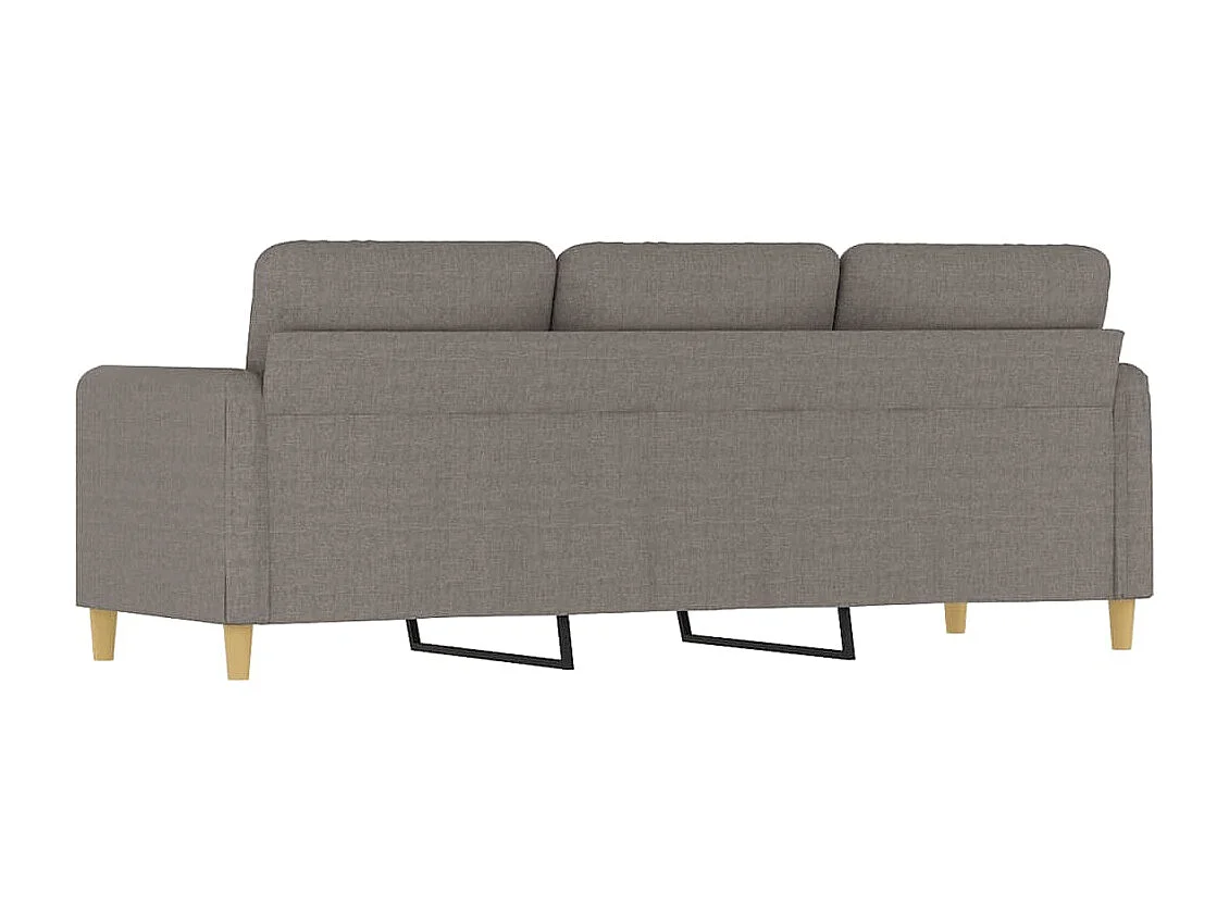 Canapé à 3 places Taupe 180 cm Tissu REO90508