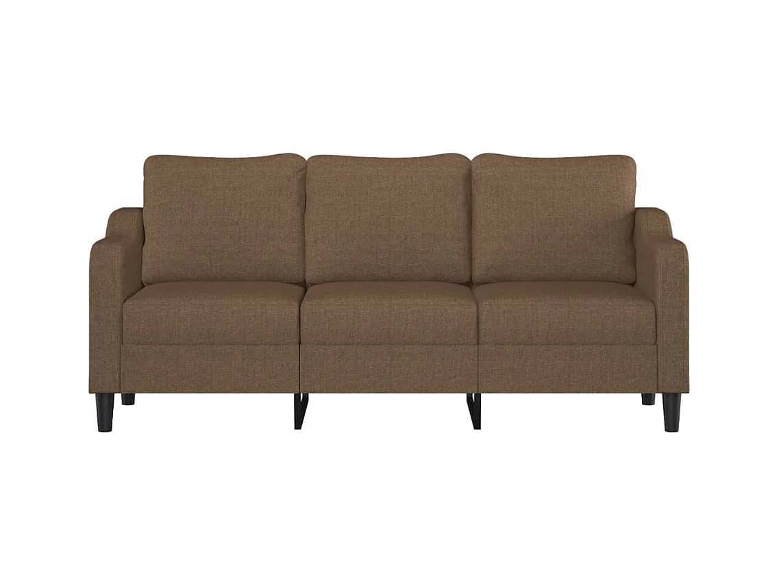 Driezitsbank 180 cm stof bruin NL357115