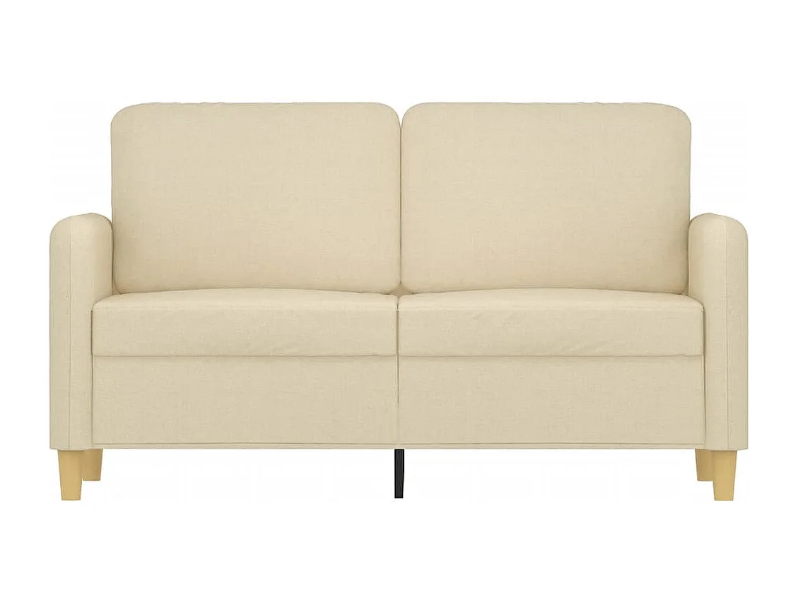 Canapé à 2 places Crème 120 cm Tissu REO28003