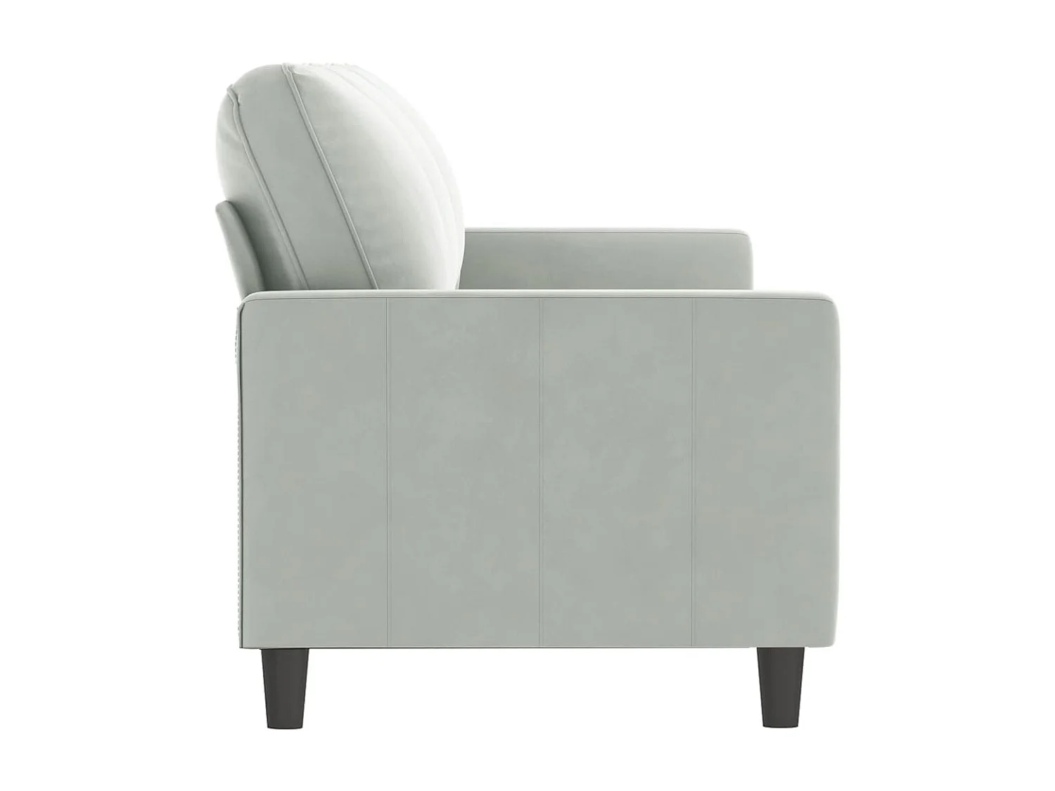 Canapé à 3 places Gris clair 180 cm Velours REO93721