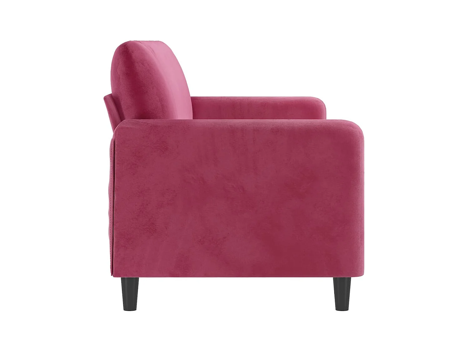 Canapé à 3 places Rouge bordeaux 180 cm Velours REO93545