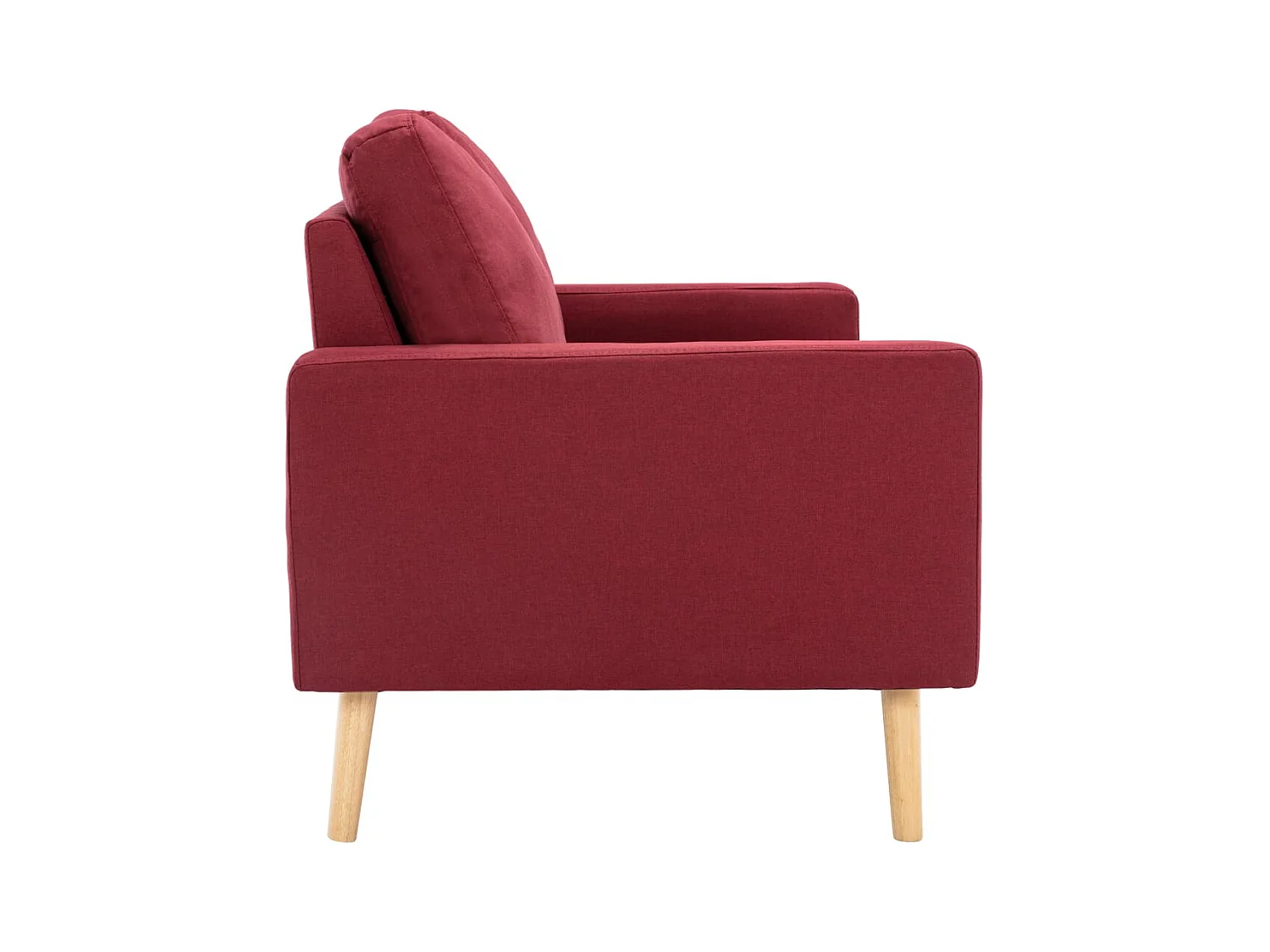 Canapé à 2 places Rouge bordeaux Tissu REO93197