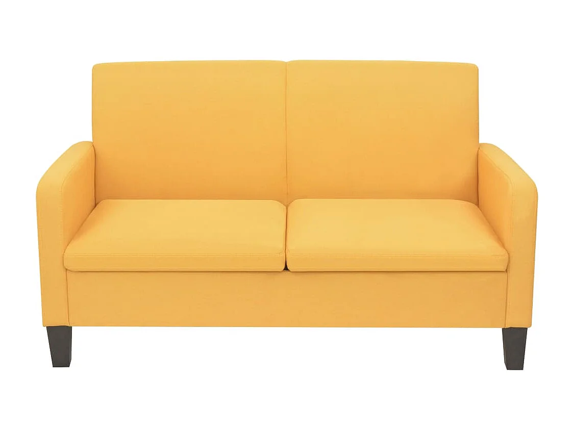 Canapé à 2 places 135 x 65 x 76 cm Jaune REO99803