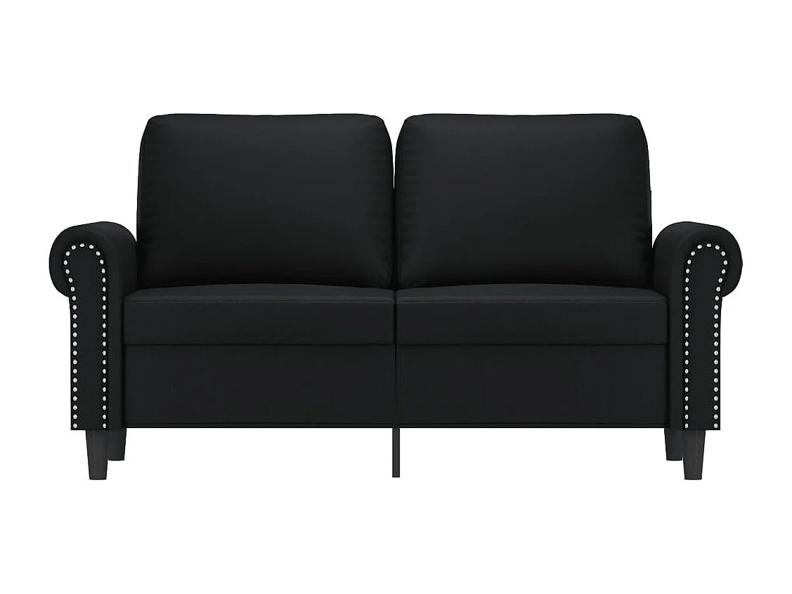 Canapé à 2 places Noir 120 cm Similicuir REO65984