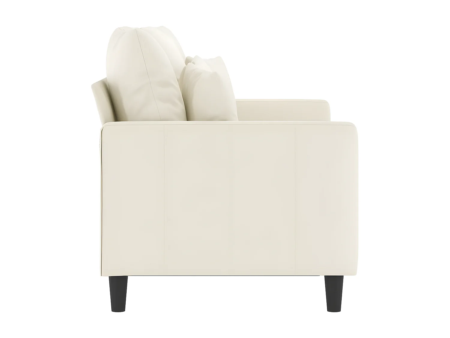 Tweezitsbank 120 cm fluweel crèmekleurig BE462448