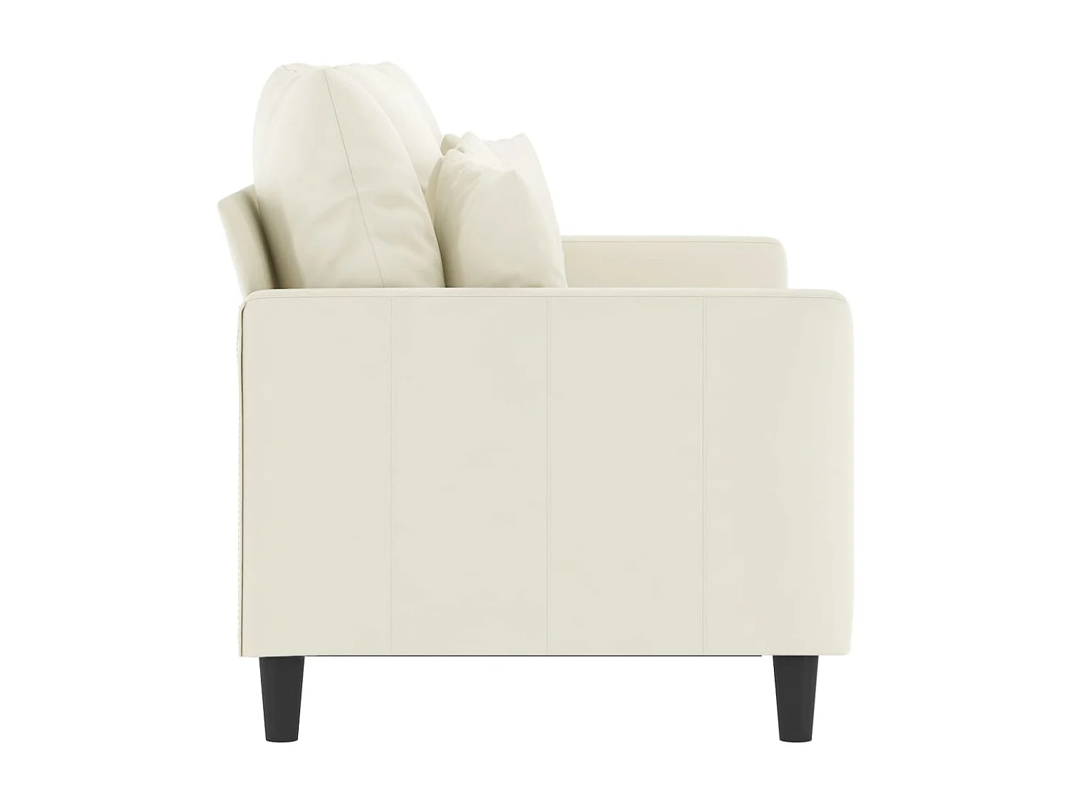 Tweezitsbank 120 cm fluweel crèmekleurig BE462448