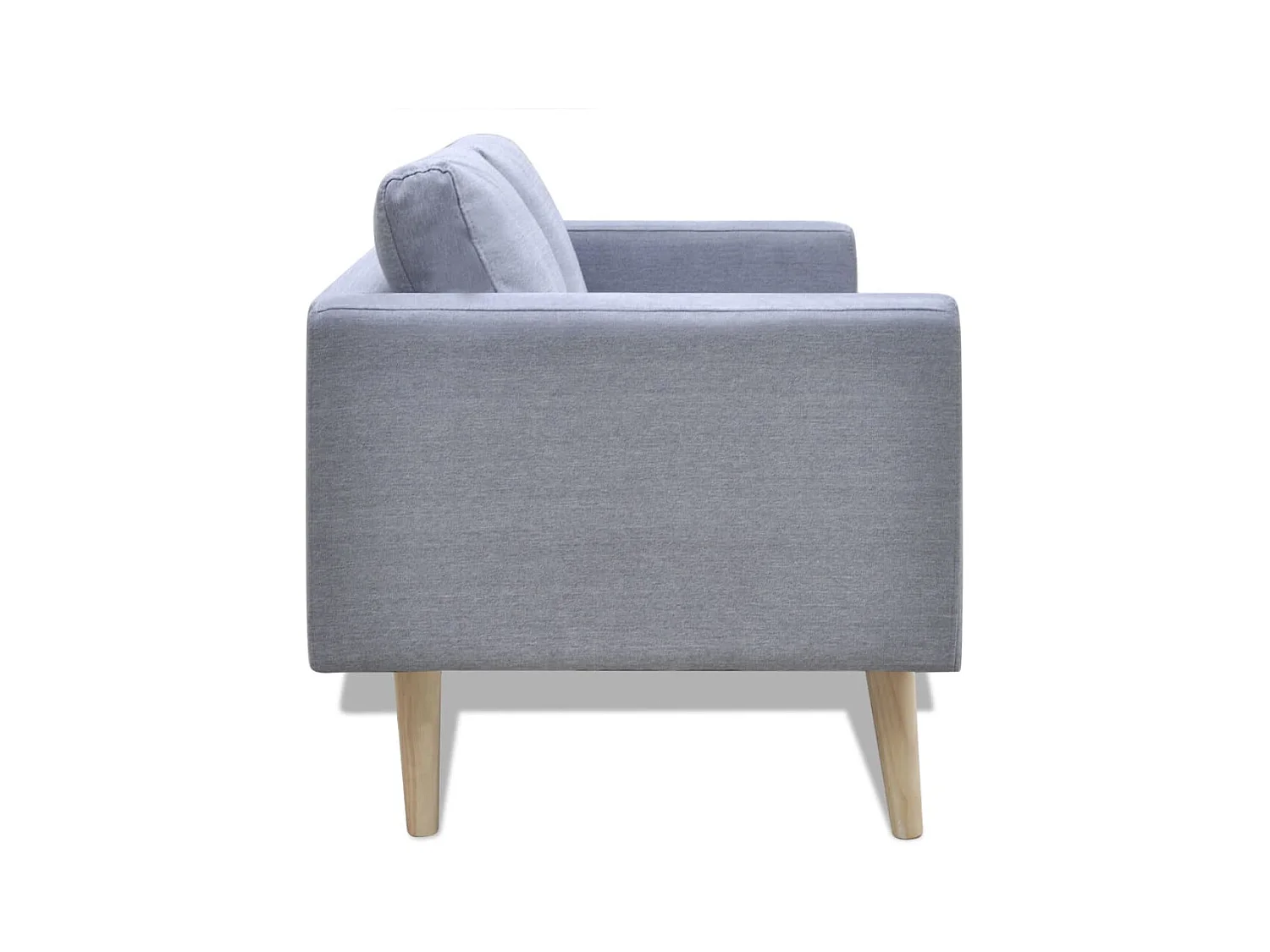 Canapé à 2 places Tissu Gris clair REO88131