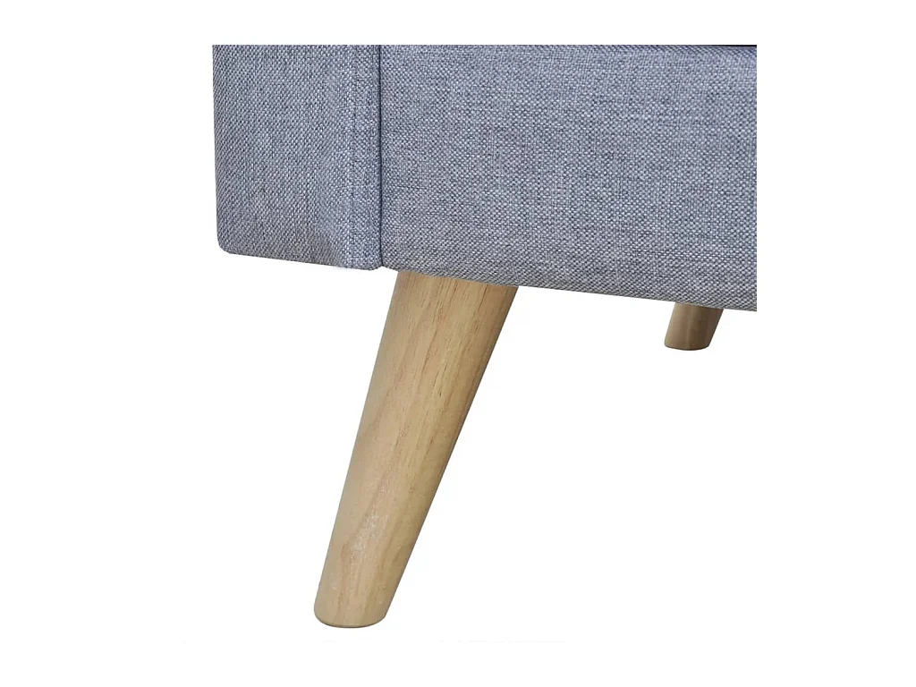 Canapé à 2 places Tissu Gris clair REO88131