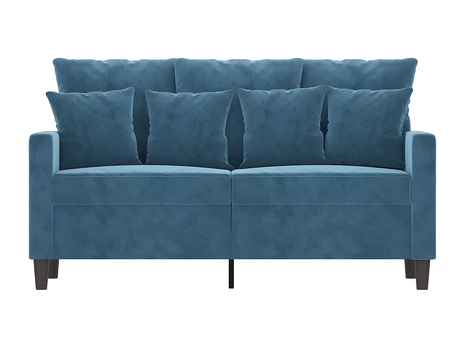 Canapé à 2 places Bleu 120 cm Velours REO60732