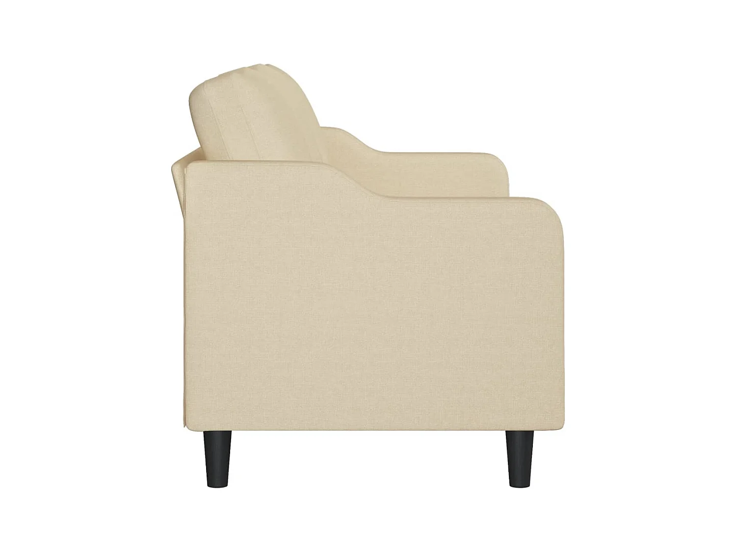 Canapé à 3 places Crème 180 cm Tissu REO14748