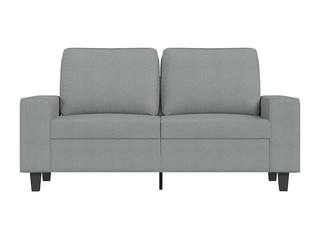 Canapé à 2 places Gris clair 120 cm Tissu REO92821
