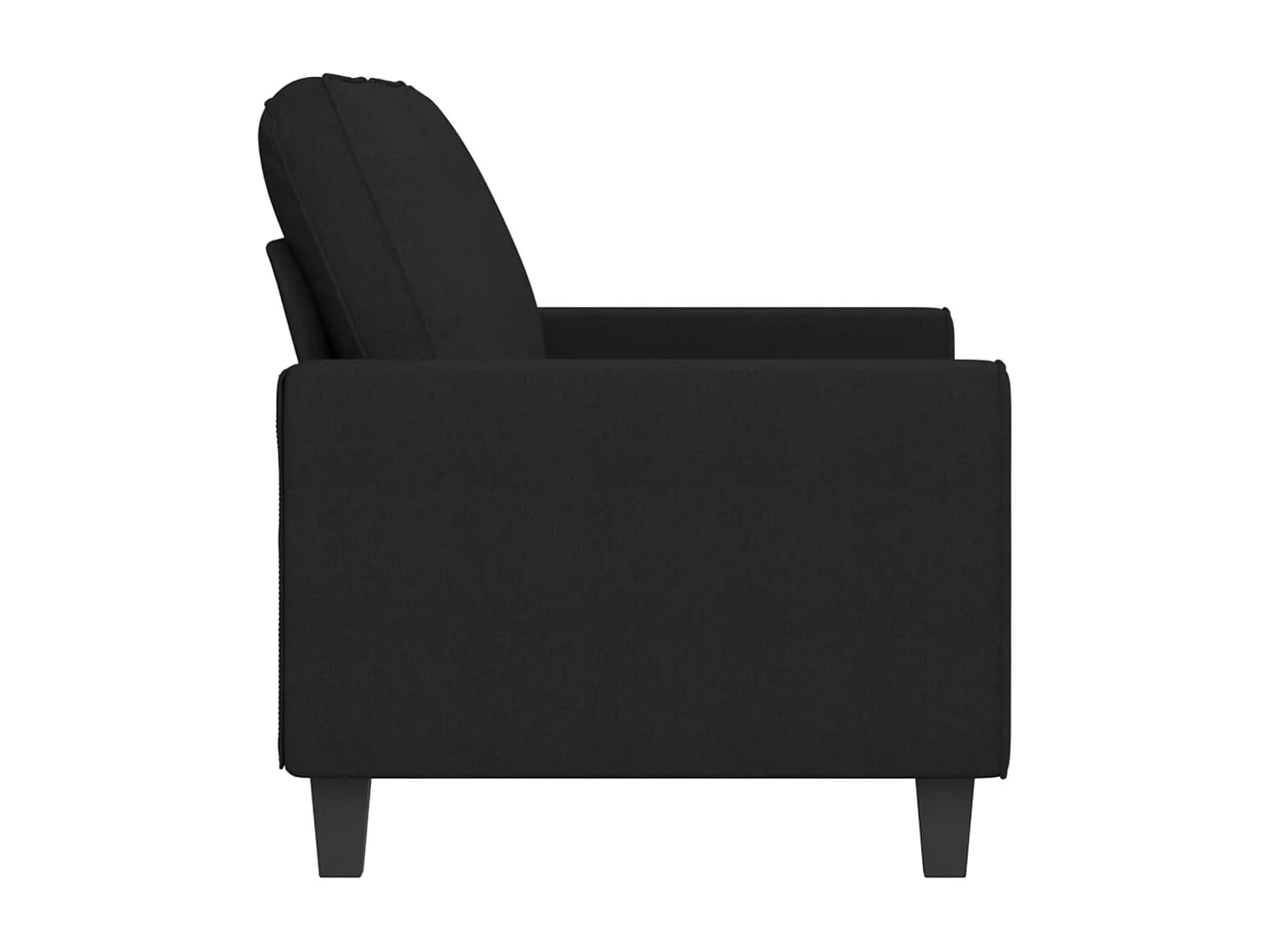 Tweezitsbank 140 cm stof zwart NL313333