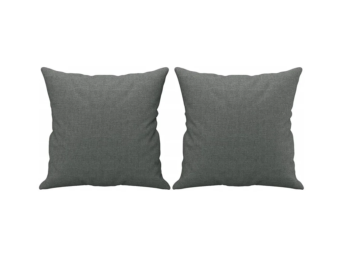 Canapé 3 places avec oreillers gris foncé 180 cm tissu REO52301