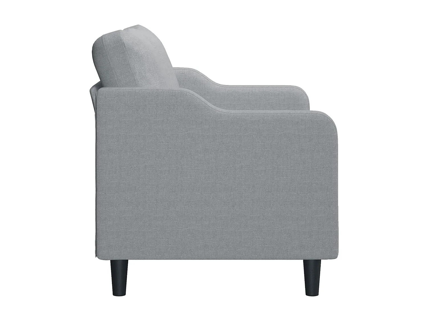 Canapé à 2 places Gris clair 140 cm Tissu REO80876