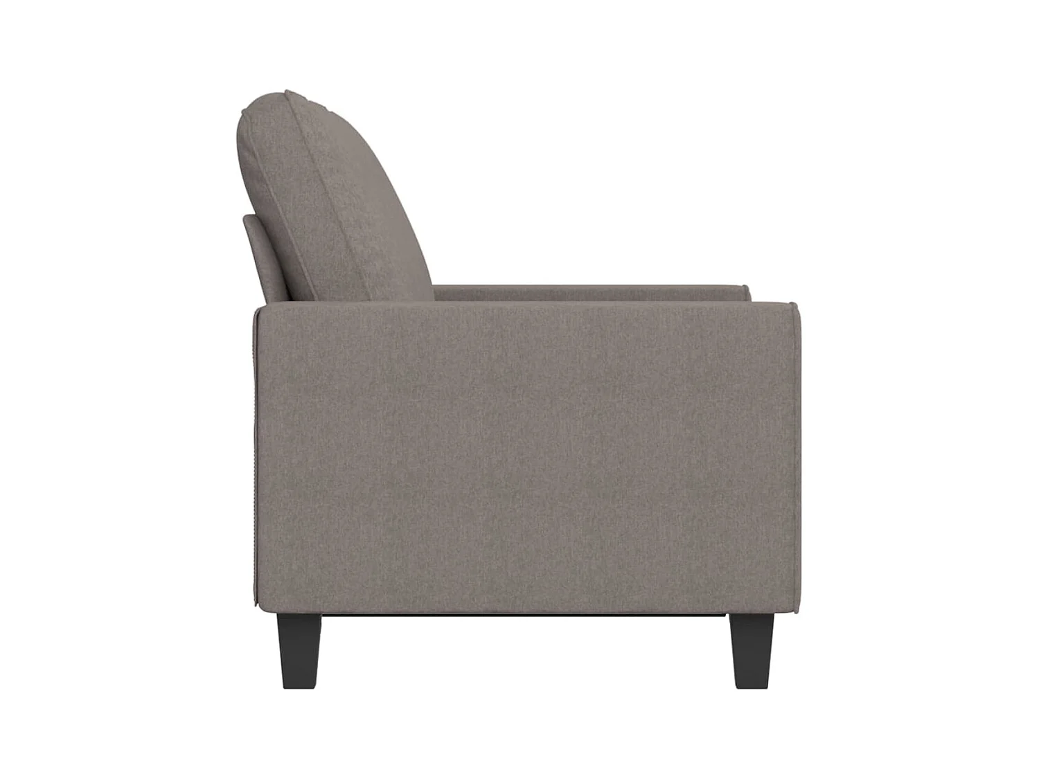 Canapé à 2 places Taupe 120 cm Tissu REO56577