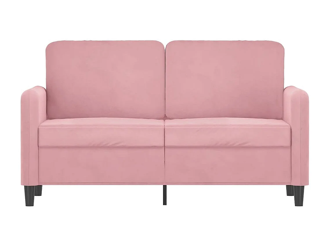 Canapé à 2 places Rose 120 cm Velours REO75522