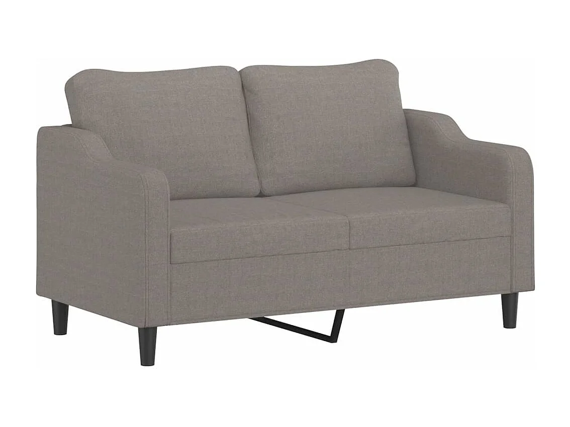 Sofá de 2 plazas de tela gris taupé 140 cm PWFG81722