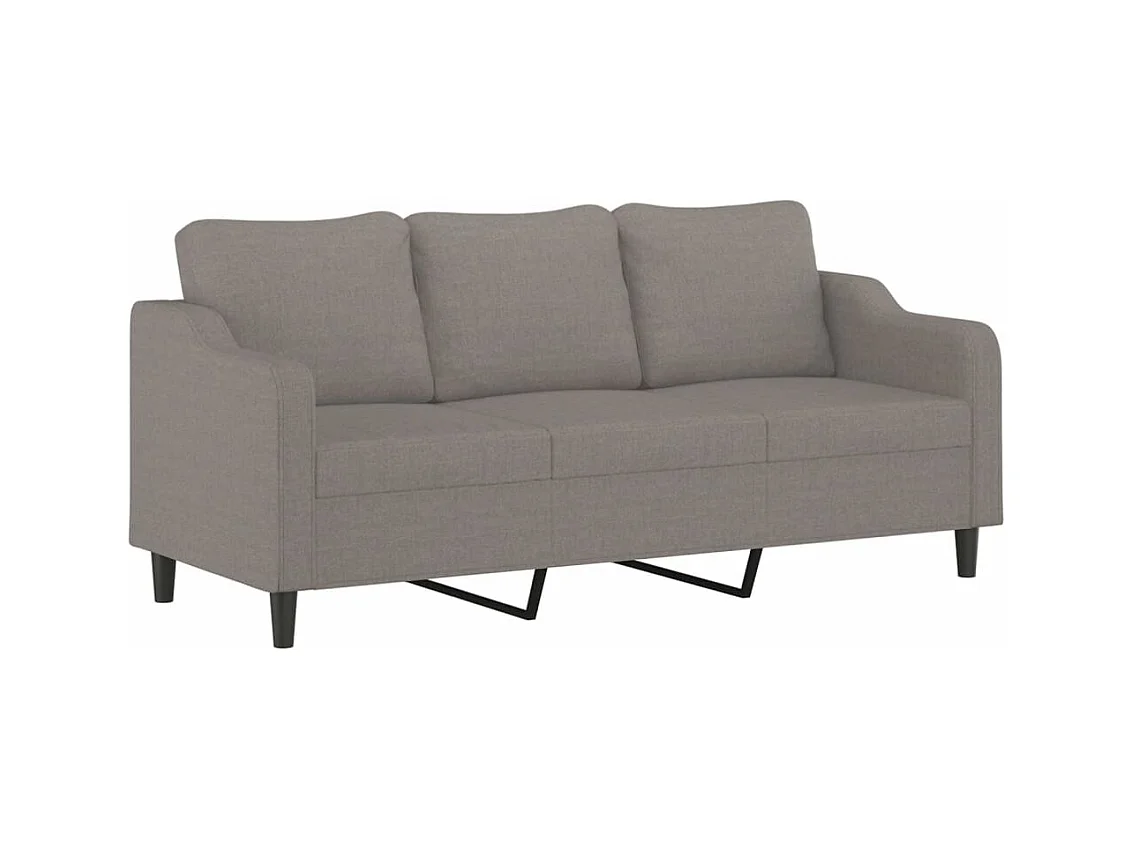 Canapé à 3 places Taupe 180 cm Tissu REO65988