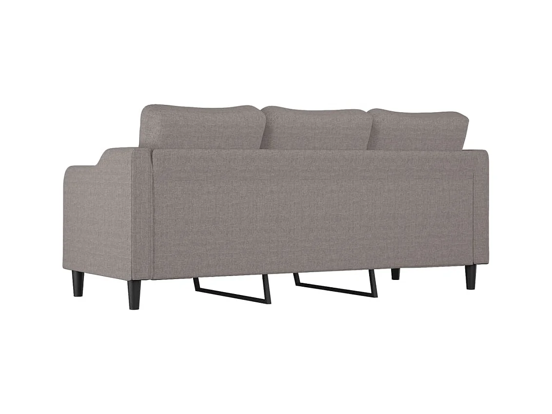 Canapé à 3 places Taupe 180 cm Tissu REO65988