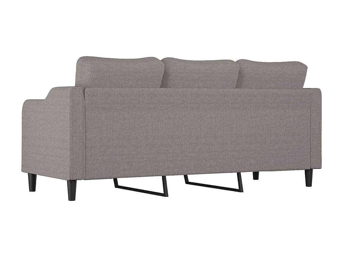Canapé à 3 places Taupe 180 cm Tissu REO65988