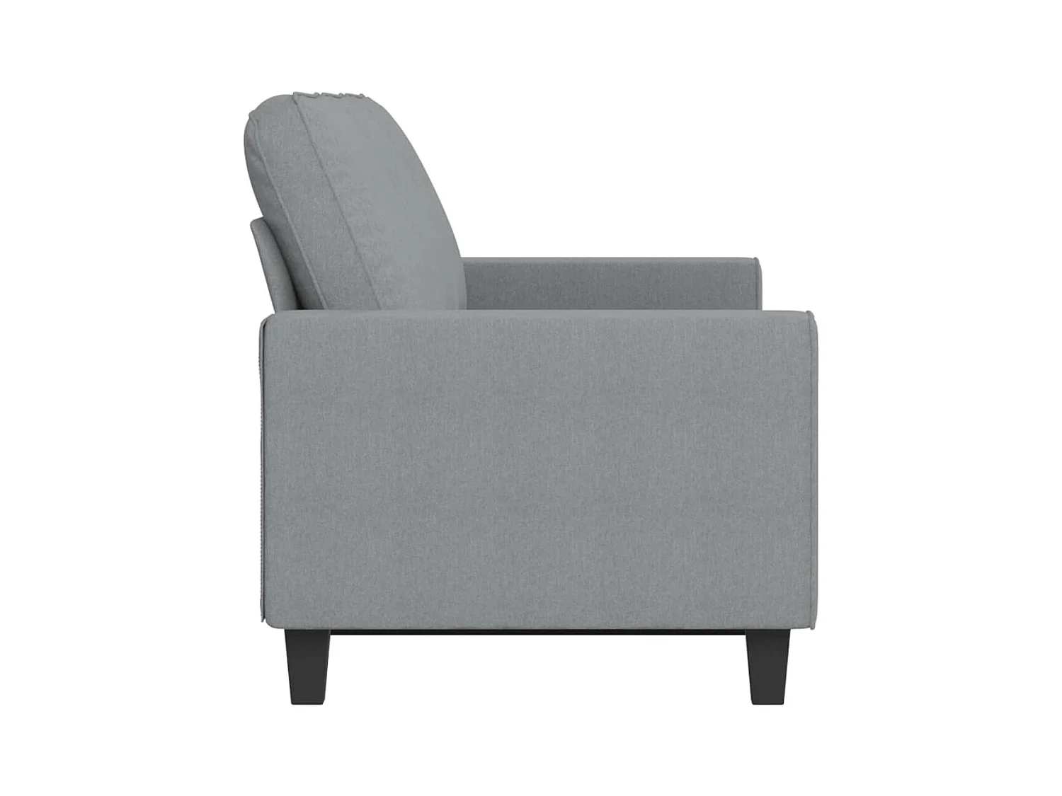 Canapé à 3 places Gris clair 180 cm Tissu REO50889