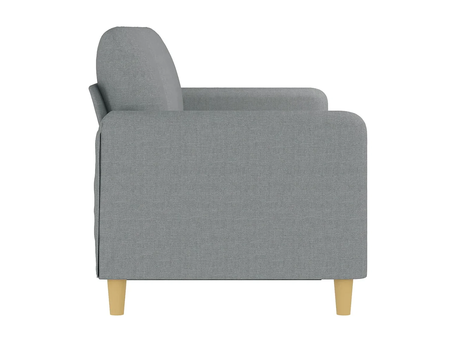 Canapé à 3 places Gris clair 180 cm Tissu REO48044