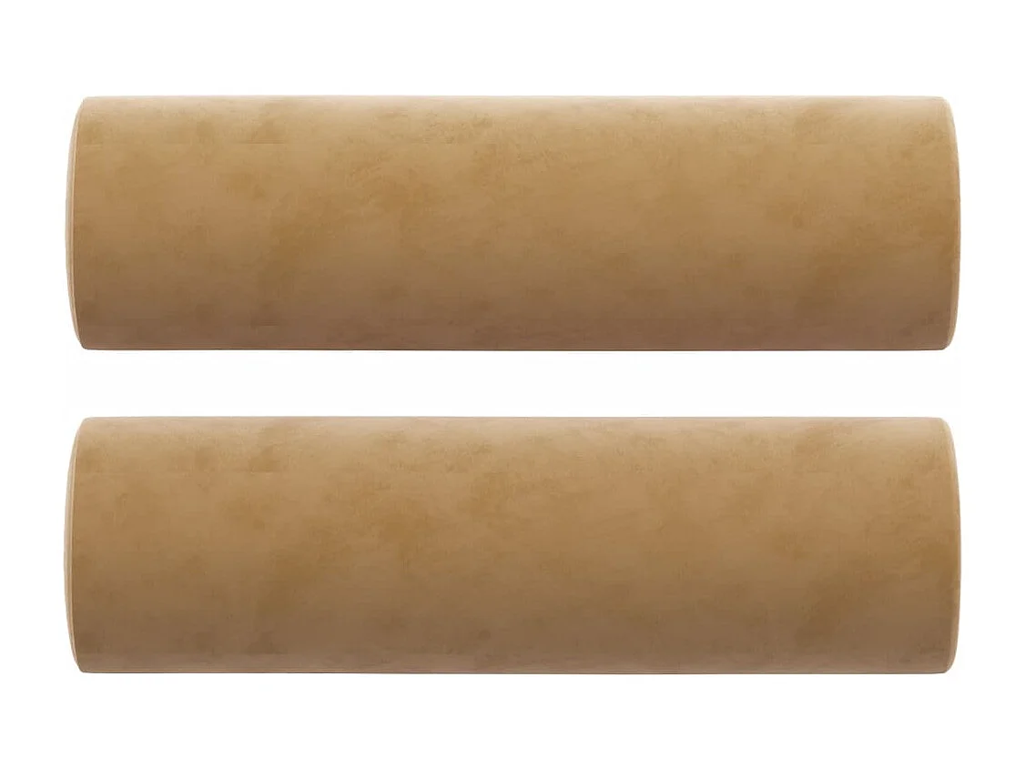 Sofá 3 lugares c/ almofadas decorativas 180 cm veludo castanho PT768163