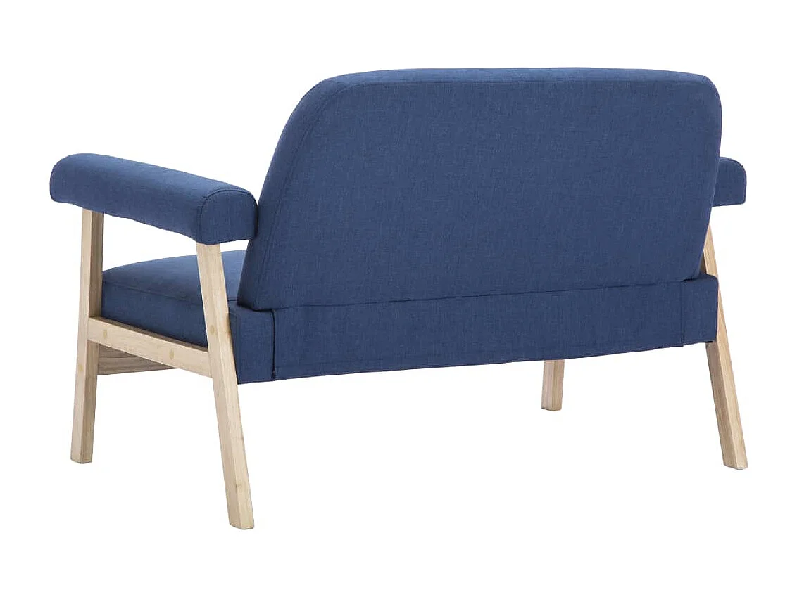 Canapé à 2 places Tissu Bleu REO55991