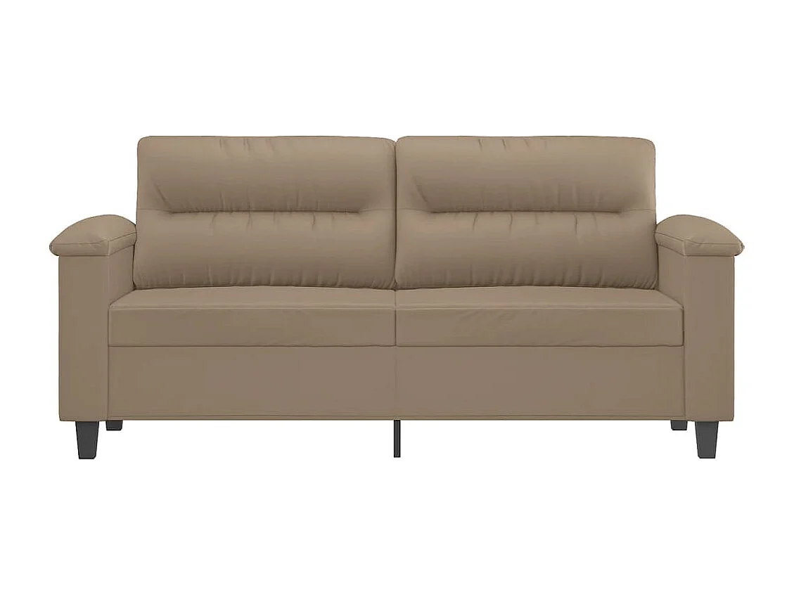 Tweezitsbank 140 cm kunstleer cappuccinokleurig NL498607