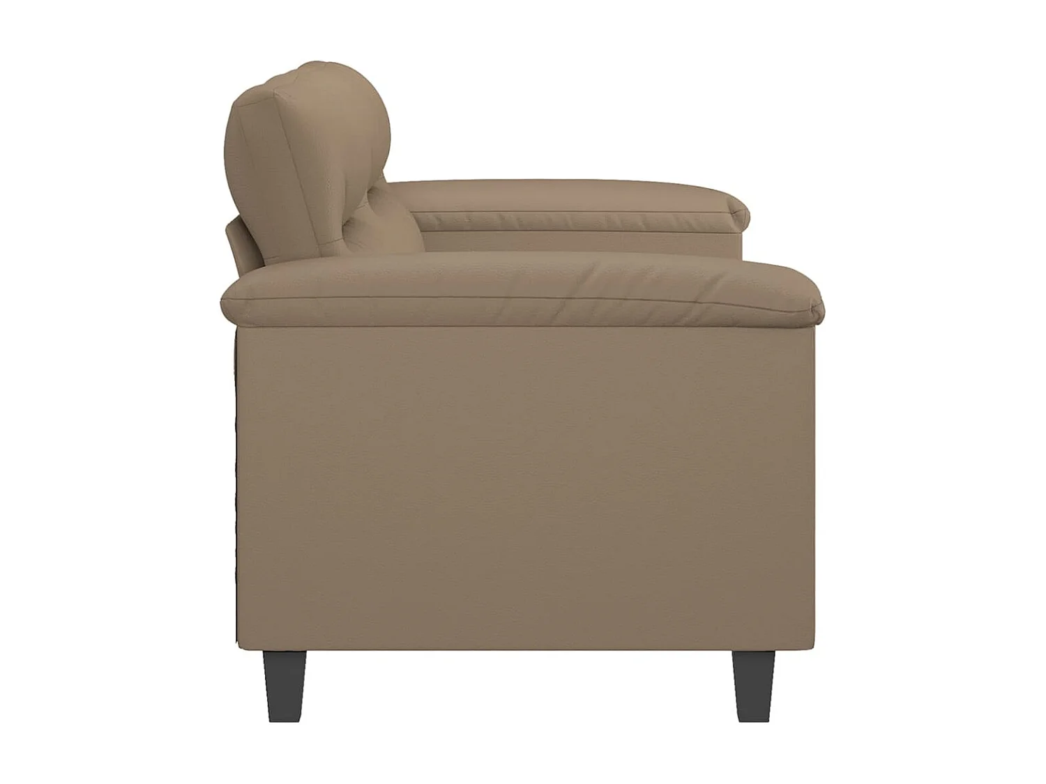 Tweezitsbank 140 cm kunstleer cappuccinokleurig NL498607