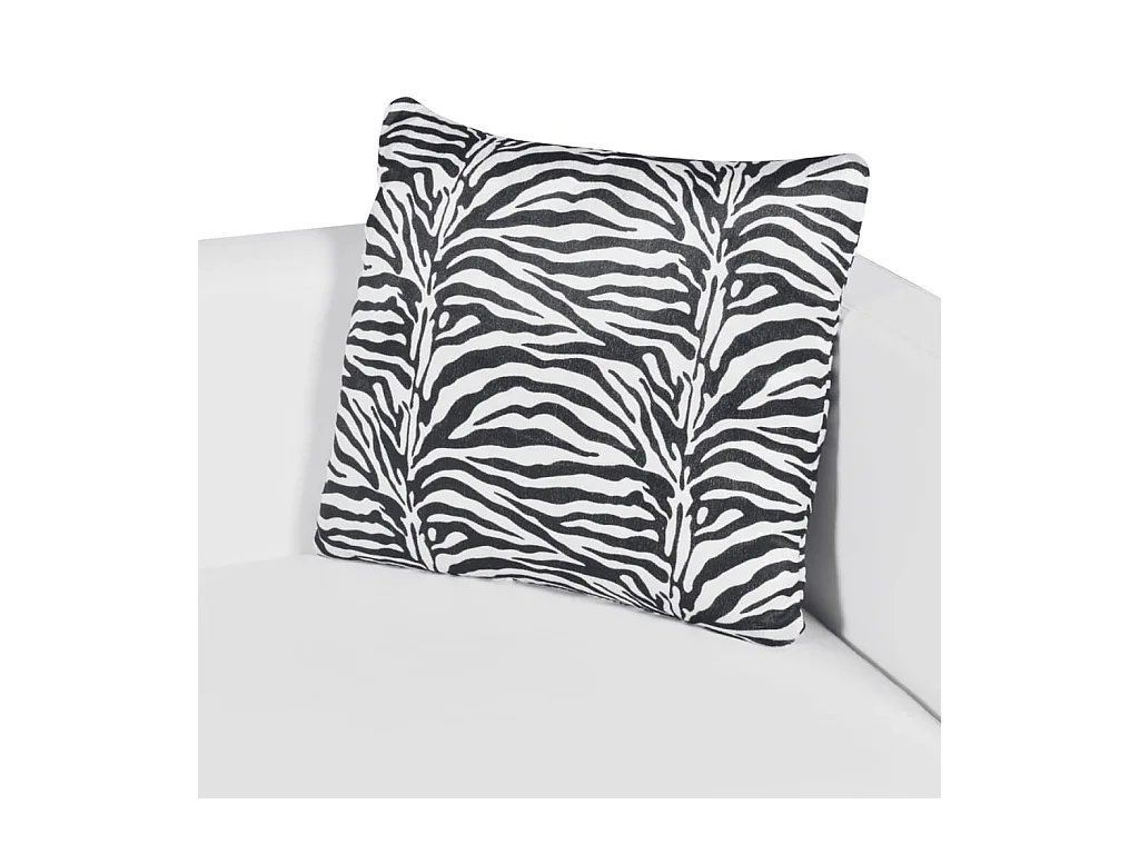 Canapé à 3 places Cuir synthétique Blanc REO76361