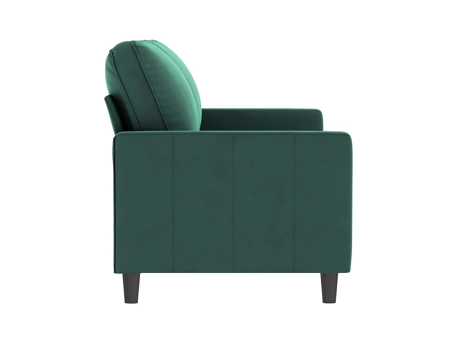 Canapé à 2 places Vert foncé 140 cm Velours REO59973