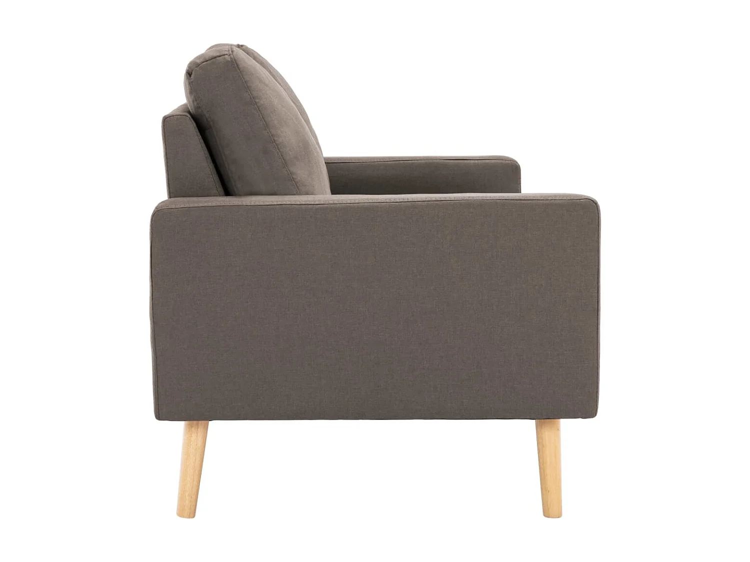 Canapé à 2 places Taupe Tissu REO13182