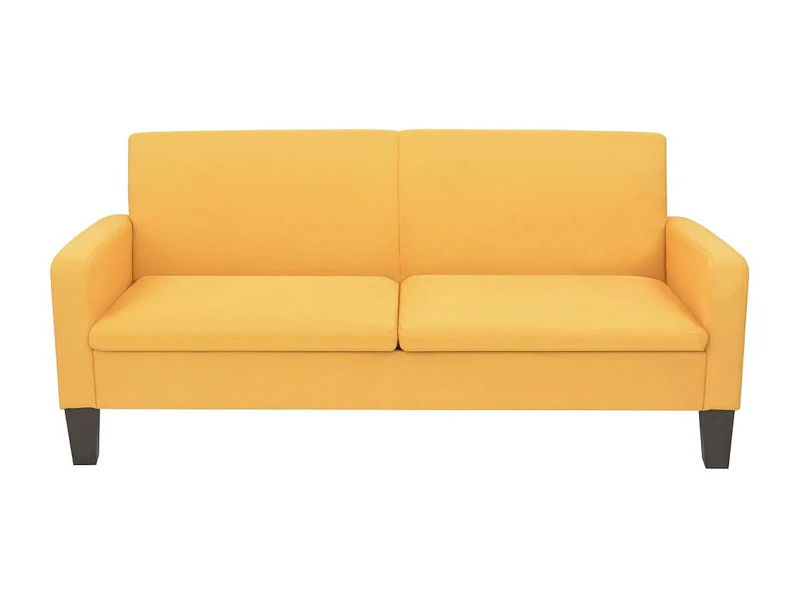 Driezitsbank 180x65x76 cm geel NL873677