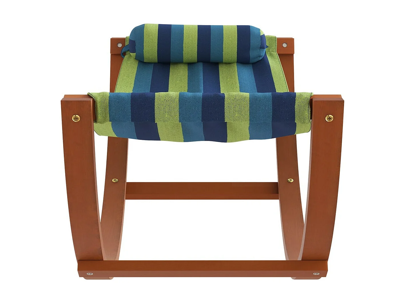 Hamaca mecedora para niños tela azul y verde ES980870