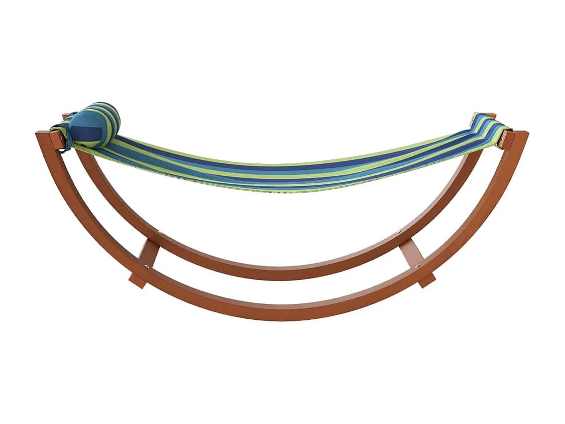 Hamaca mecedora para niños tela azul y verde ES980870