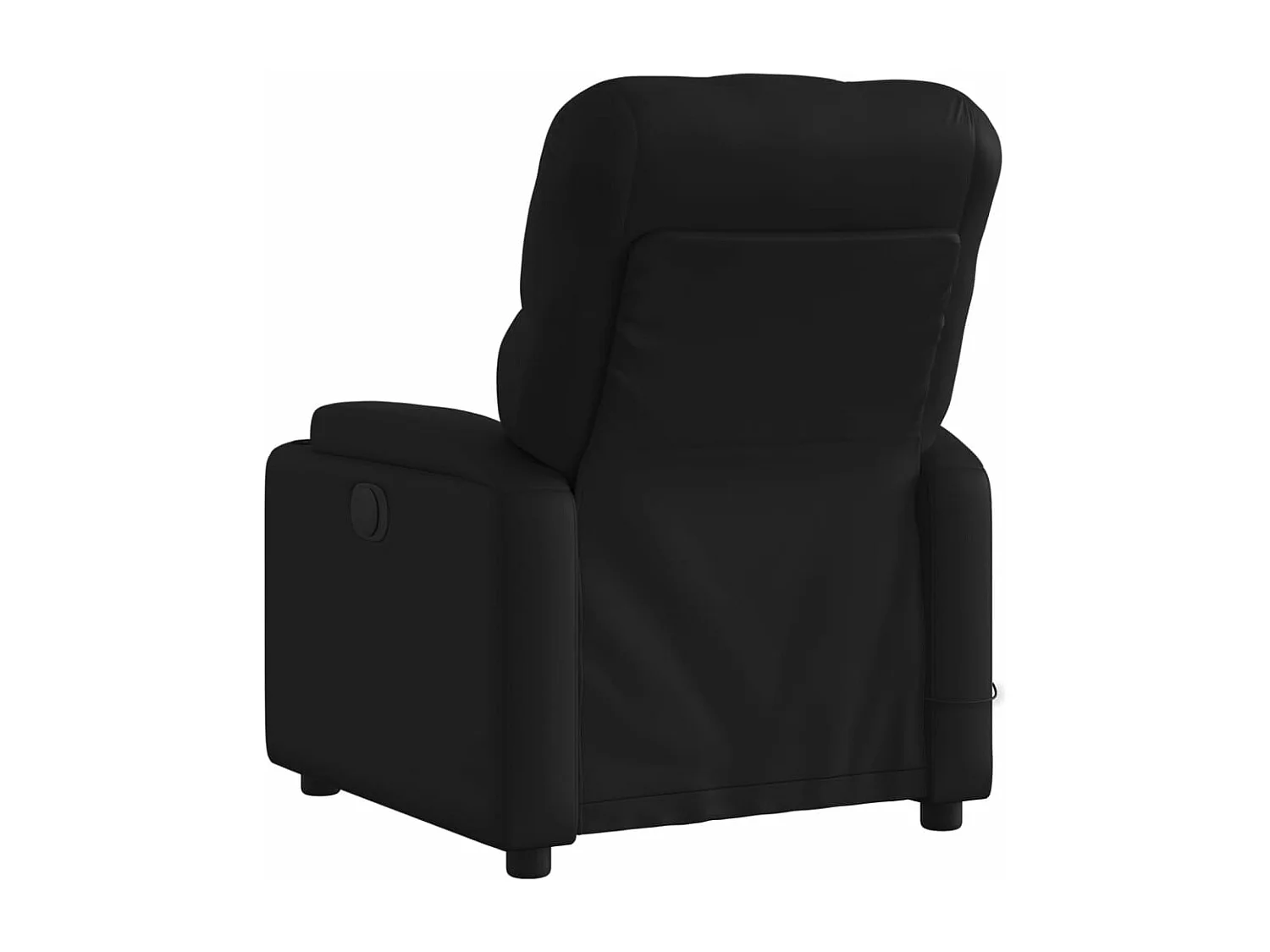 Fauteuil de massage inclinable électrique noir similicuir REO37427