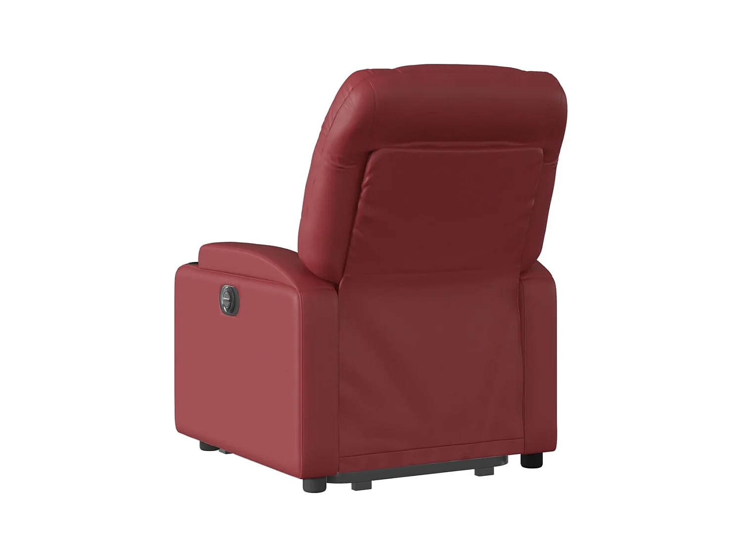 Fauteuil inclinable électrique rouge bordeaux similicuir REO35068