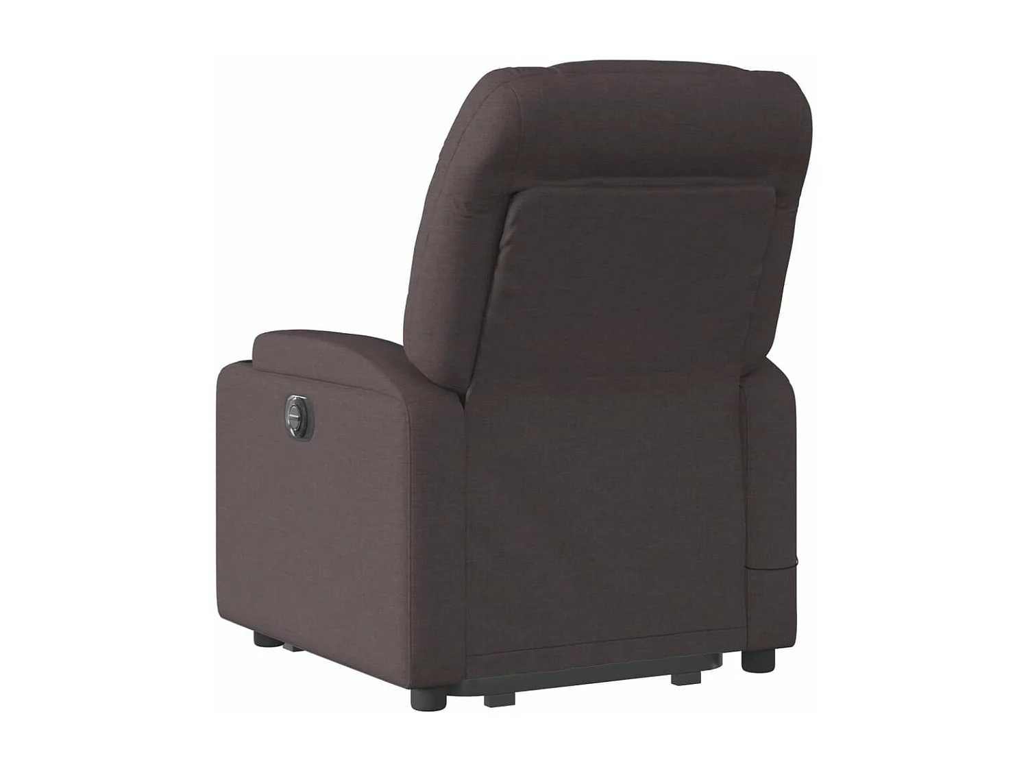Silla de masaje reclinable de pie de tela marrón oscuro YOE56683
